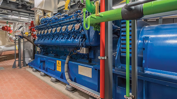 a natural gas turbine, which can be used as a bridge until facilities can connect to the main power grid